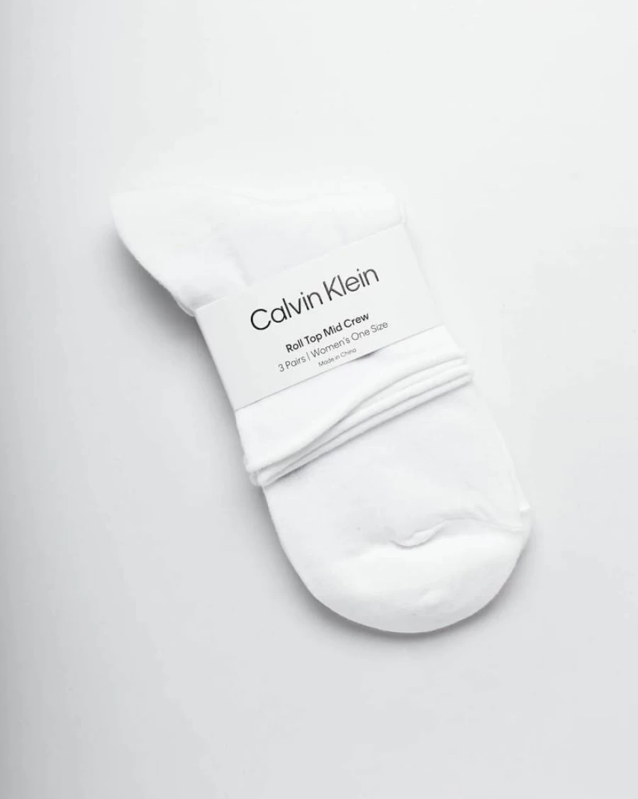 Calvin Klein Women's Cotton Blend Crew Socks 3-Pack - Soft Mini/Mid Cuff Dress Socks for Shoe Size 4-10