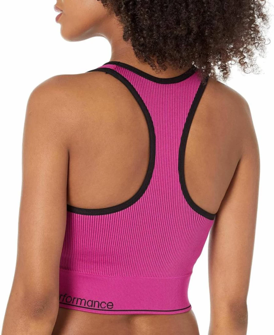 Calvin Klein Performance Women's Workout Ribbed Crop Top for Fitness & Yoga