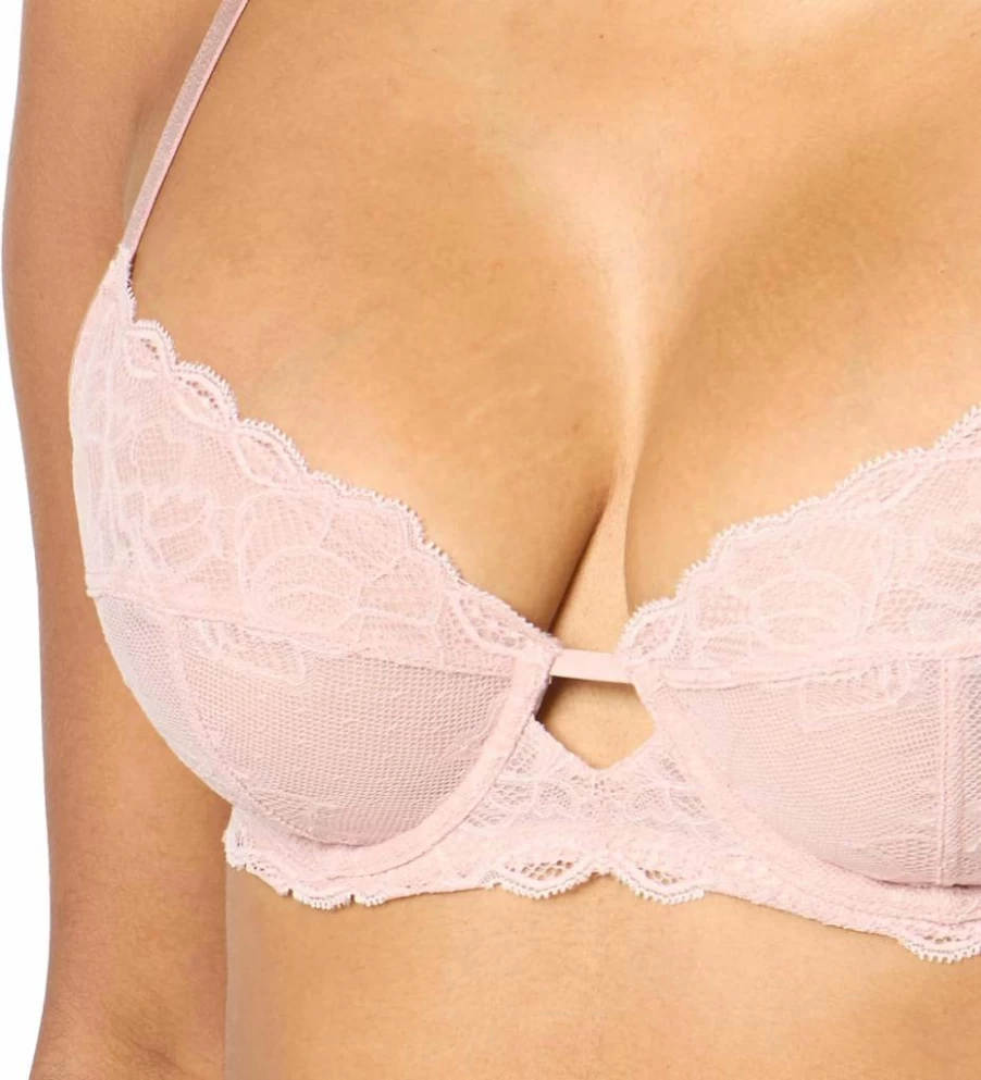 Calvin Klein Women's Unlined Lace Bra - Seductive Comfort Demi Cup Underwire Bralette