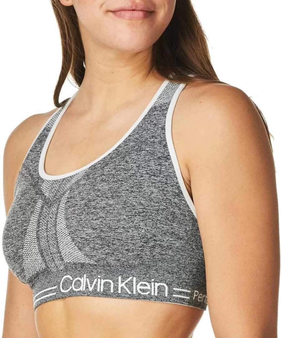 Calvin Klein Women's Reversible Medium Impact Sports Bra - Standard & Plus Sizes | Performance Activewear