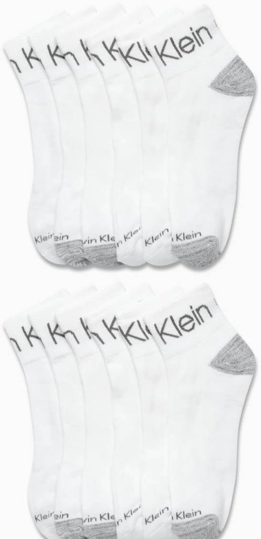 Calvin Klein Men's Athletic Cushioned Ankle Socks - 12-Pack Quarter Cut Sports Socks for Men