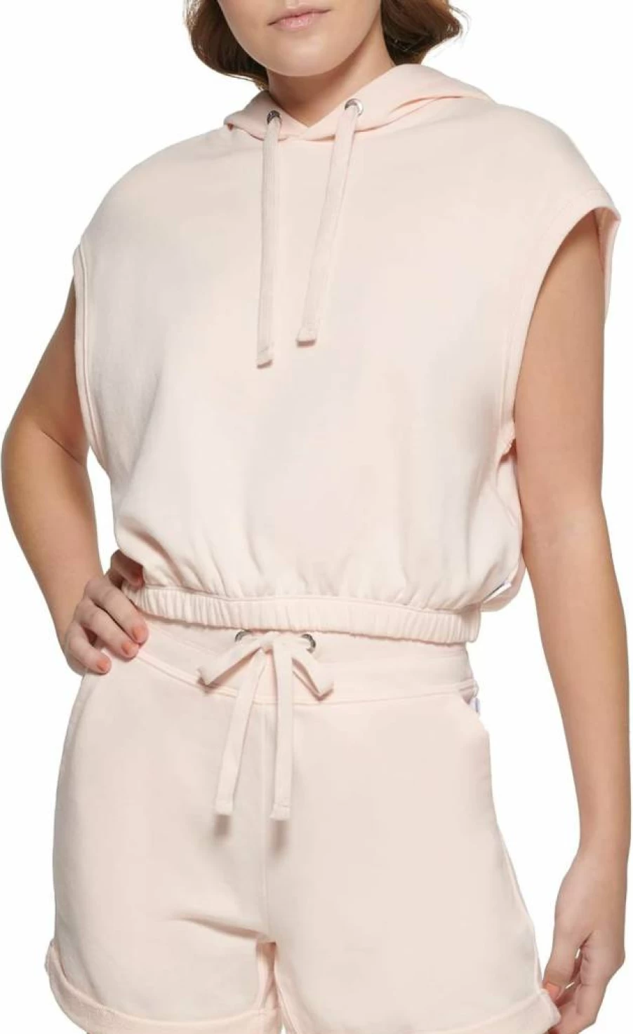 Calvin Klein Women's Pullover Hoodie - Casual Sleeveless Sweatshirt for Women