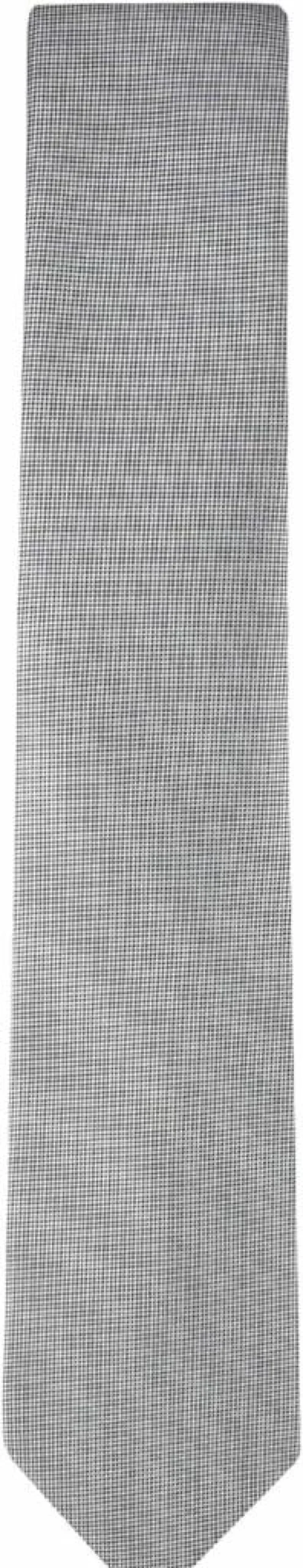Calvin Klein Men's Solid Silver Necktie for Standard & Extra Long Sizes – Premium Spun Silk Tie