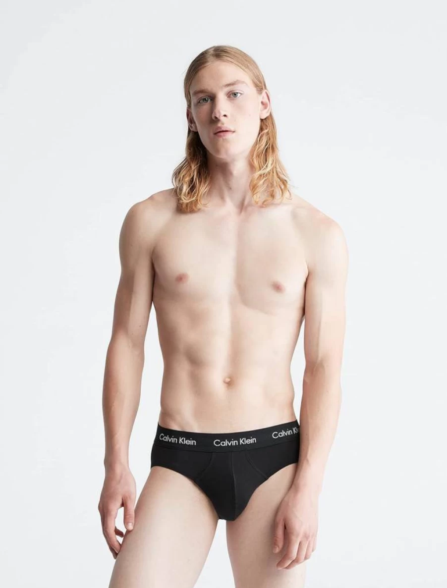 Calvin Klein Men's 7-Pack Cotton Stretch Hip Brief Underwear Multipack