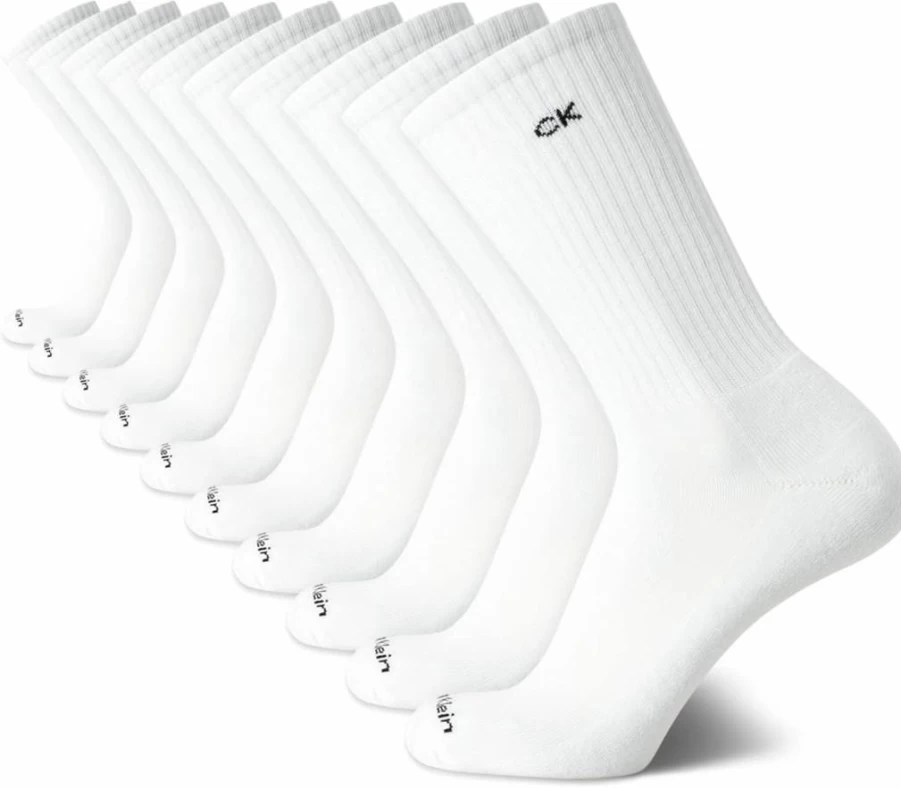 Calvin Klein Men's 10-Pack Cushioned Crew Socks for Athletic Workout & Sports (Size 7-12)
