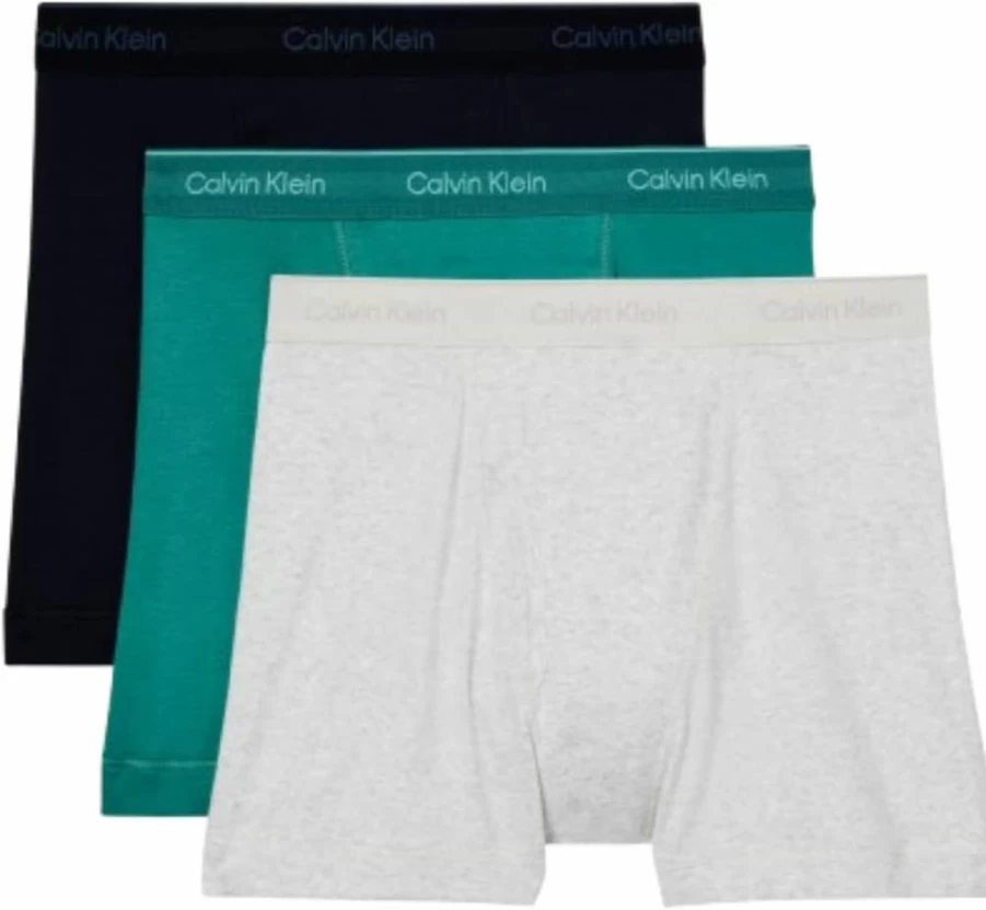 Calvin Klein Men's 3-Pack Cotton Stretch Boxer Briefs - Soft Comfort Underwear