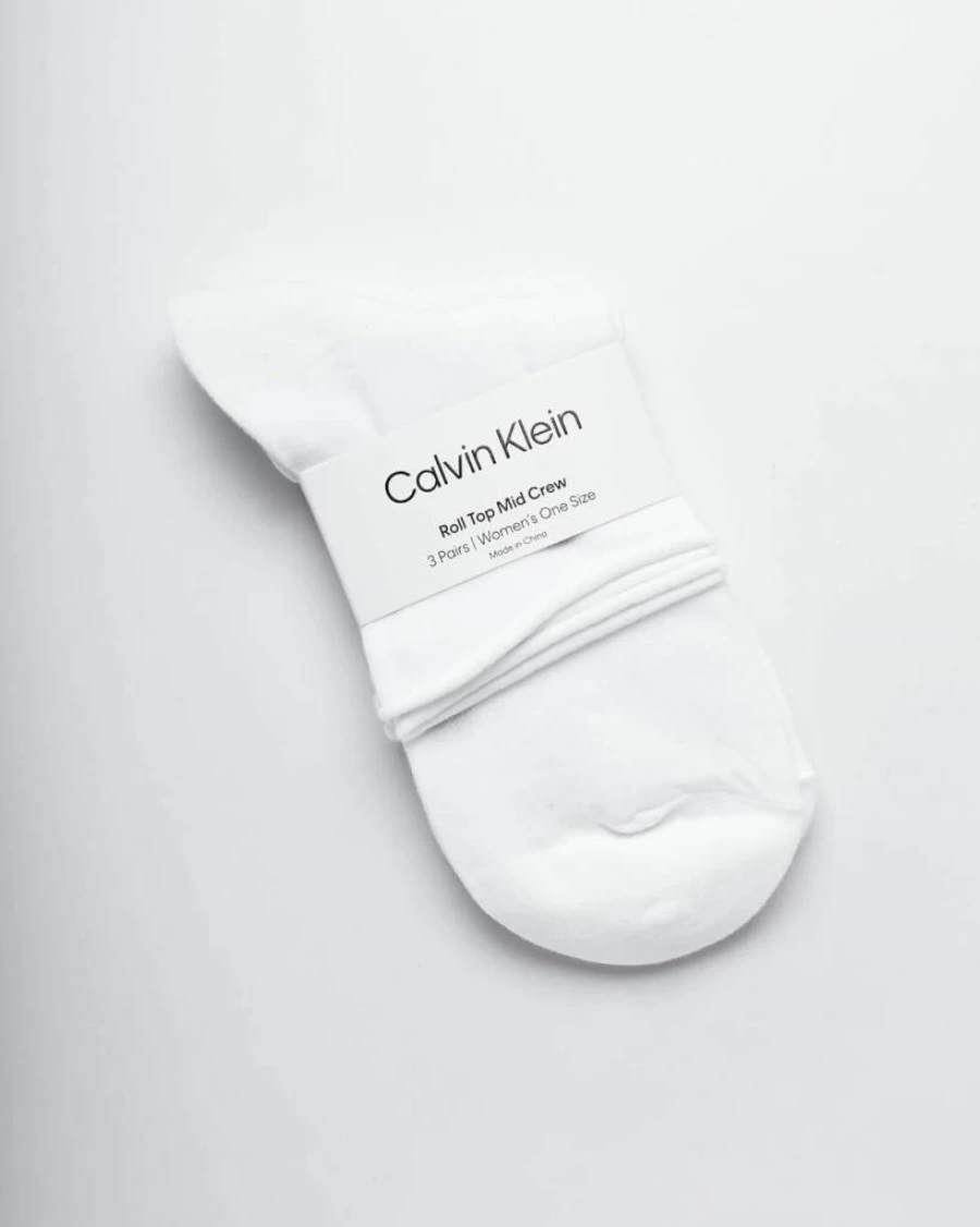 Calvin Klein Women's 3-Pack Cotton Blend Crew Socks - Soft Mini/Mid Cuff Dress Socks for Shoe Size 4-10