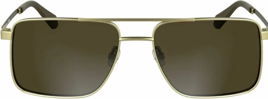 Calvin Klein Jeans Men's CKJ25201S Aviator Sunglasses for Men, Classic Pilot Style, UV Protection, Lightweight Metal Frame