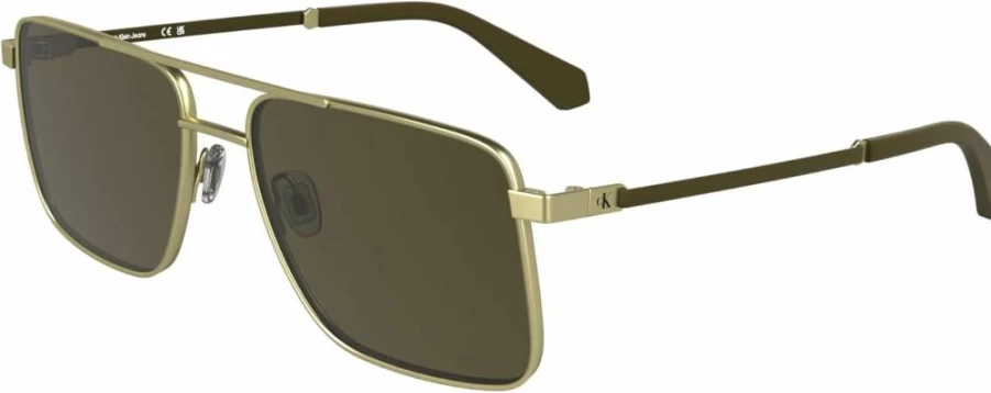 Calvin Klein Jeans Men's CKJ25201S Aviator Sunglasses for Men, Classic Pilot Style, UV Protection, Lightweight Metal Frame