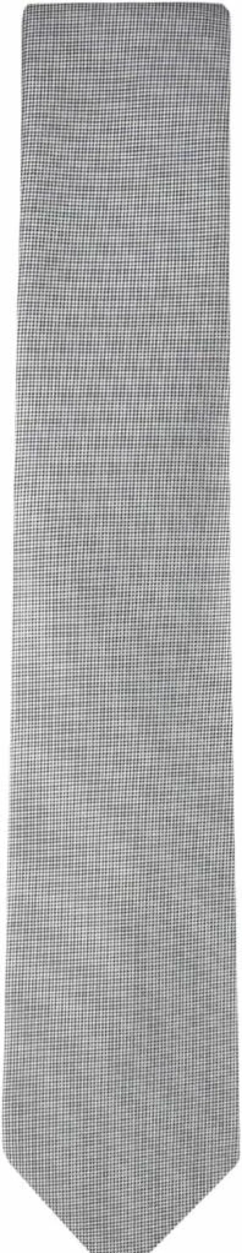 Calvin Klein Men's Solid Silver Necktie for Standard & Extra Long Sizes - Premium Spun Silk Tie