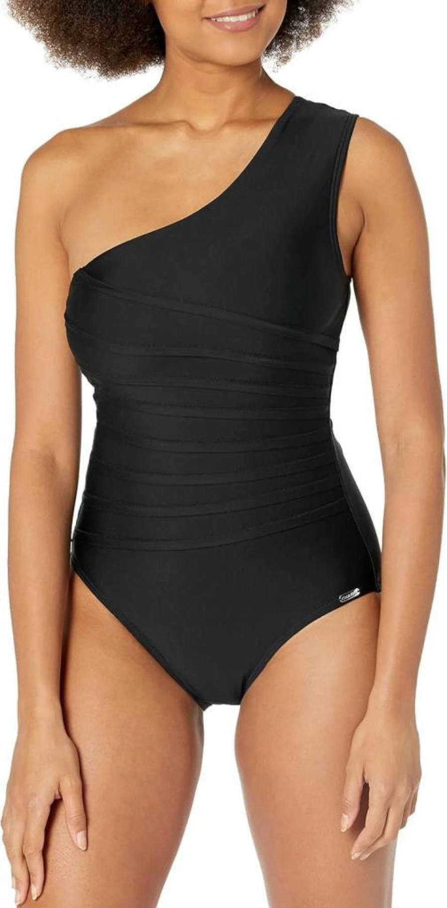 Calvin Klein Women's One Piece Swimsuit with Removable Soft Cups and Adjustable Shoulder Straps