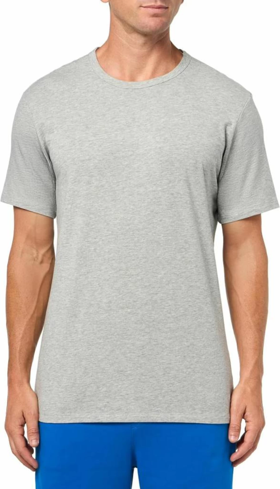 Calvin Klein Men's Cotton Crew Neck Undershirt - Comfortable Slim Fit White T-Shirt for Men