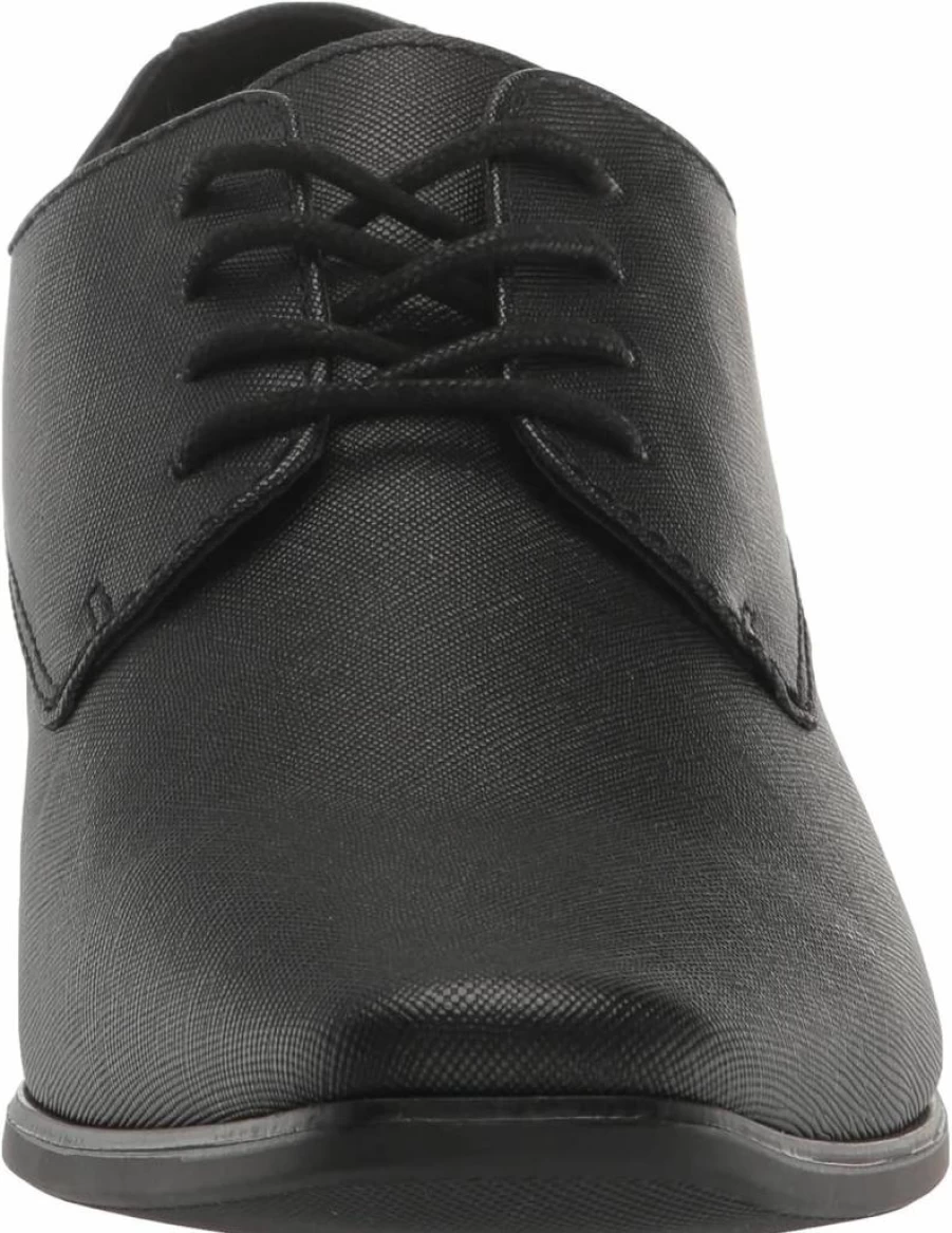 Calvin Klein Men's Brodie Leather Oxford Dress Shoes Classic Comfortable Formal Business Casual Style