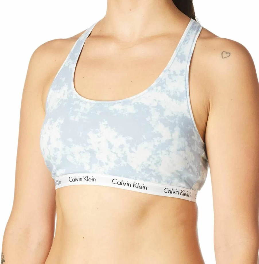 Calvin Klein Women's Carousel Logo Bralette - Comfortable Logo Underwire Bra for Women