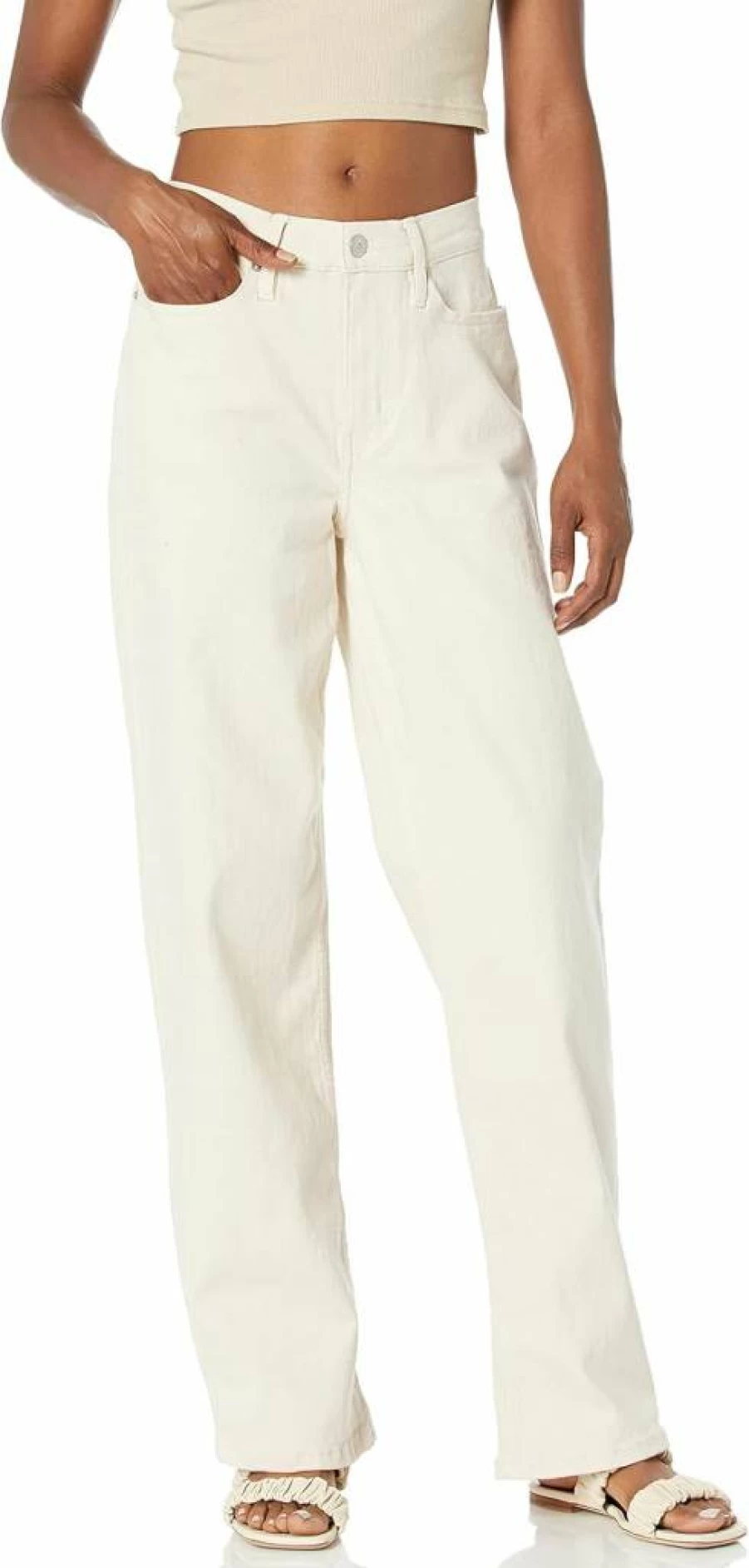 Calvin Klein Women's High Waist 90s Boyfriend Jeans - Loose Fit Vintage Denim Pants