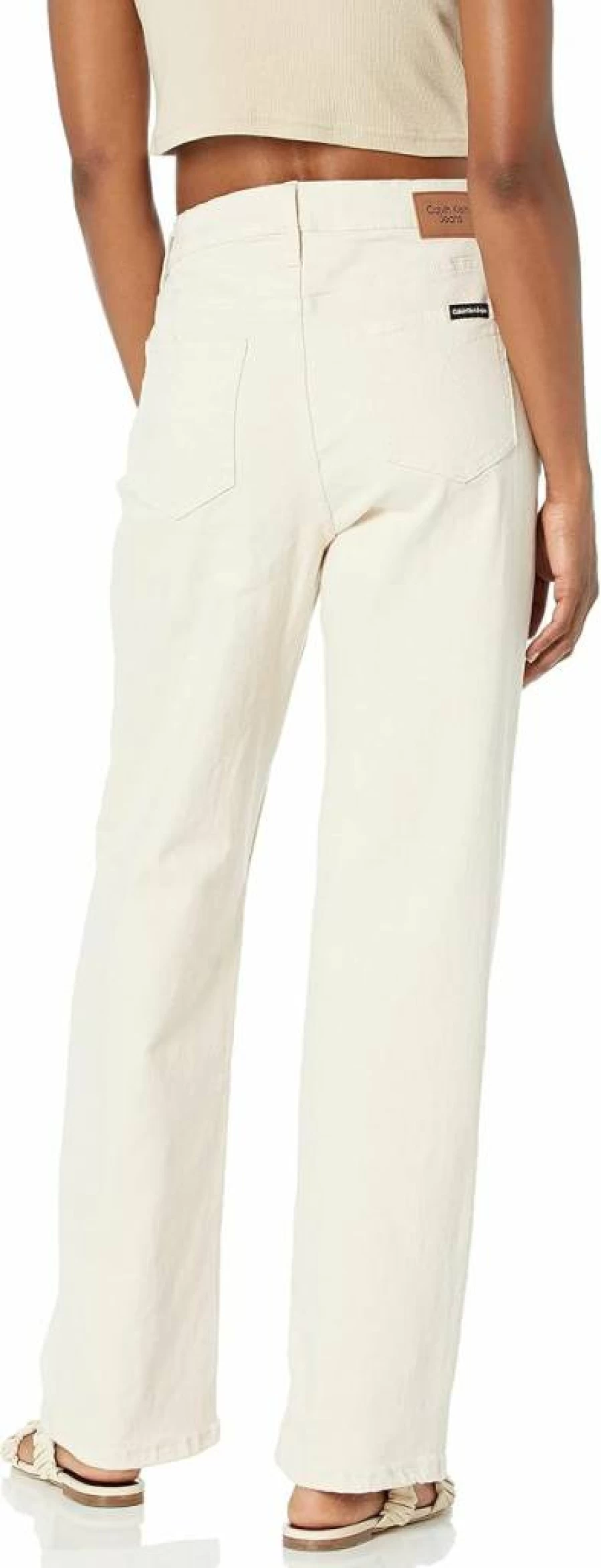 Calvin Klein Women's High Waist 90s Boyfriend Jeans - Loose Fit Vintage Denim Pants