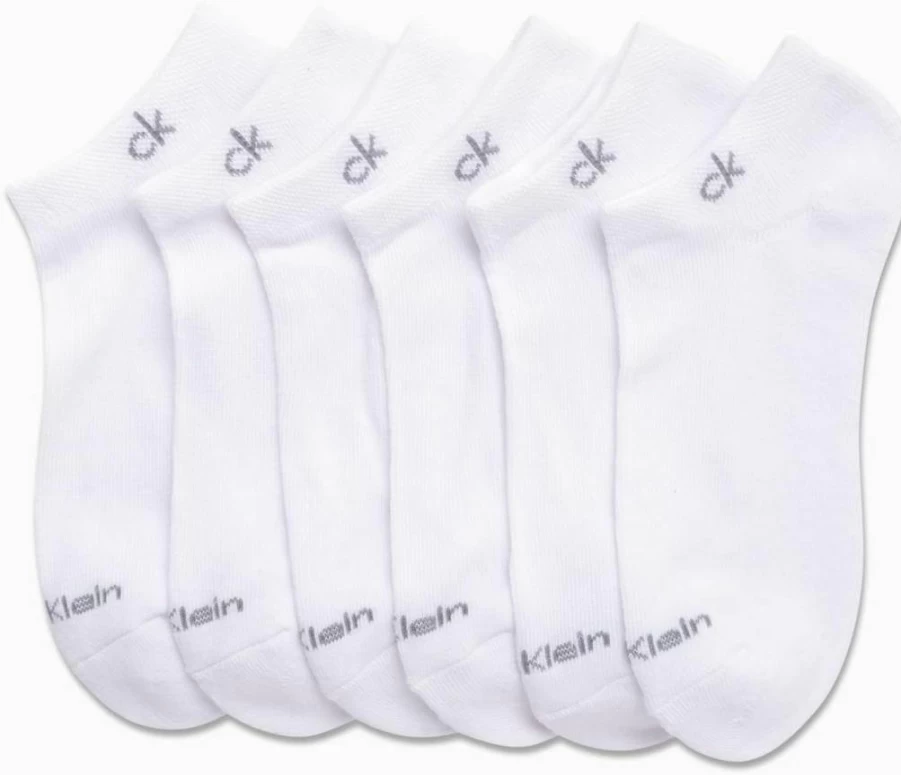 Calvin Klein Women's No Show Socks 12-Pack Low Cut Breathable Ankle Socks for Athletic Wear Shoe Size 4-10