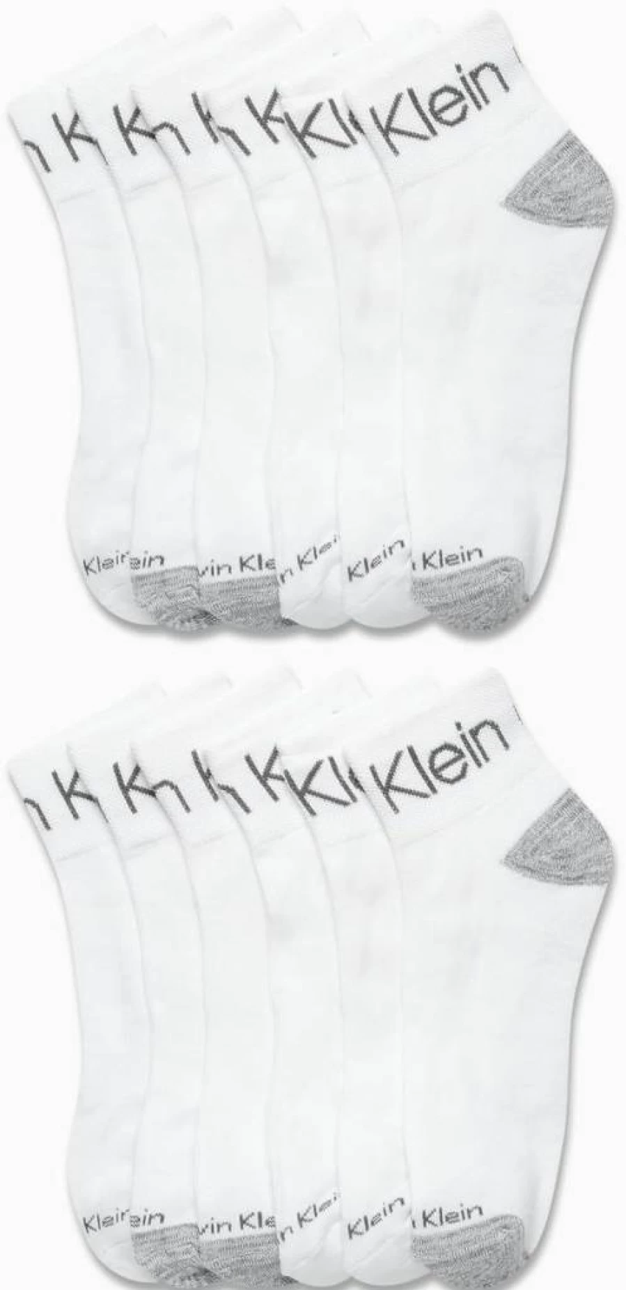 Calvin Klein Men's Athletic Cushioned Ankle Socks - 12-Pack Quarter Cut Sports Socks for Men