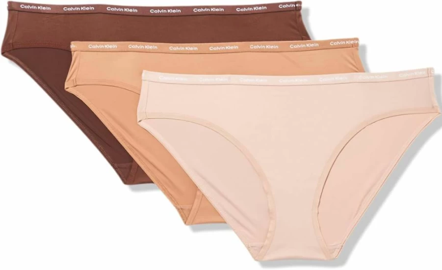 Calvin Klein Women's 3-Pack Micro Stretch Bikini Panties for Luxe Comfort & Fit