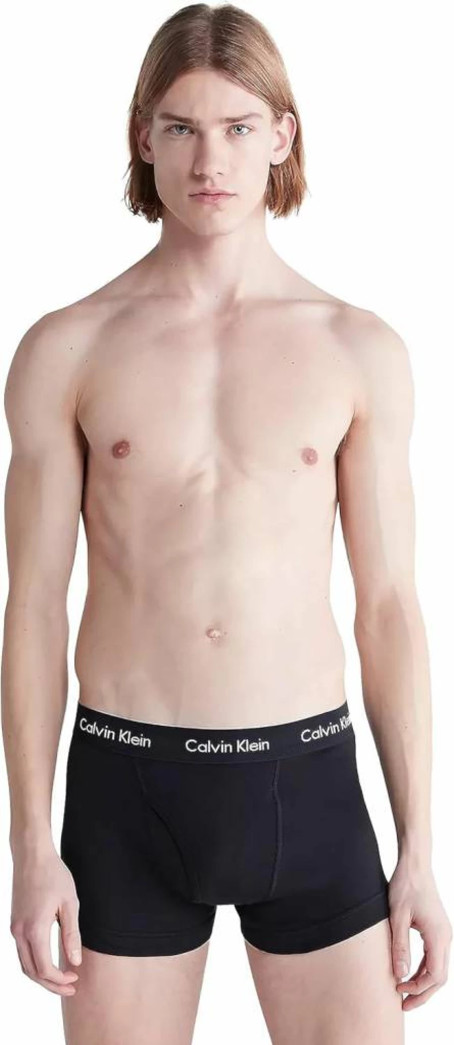 Calvin Klein Men's Cotton 5-Pack Classic Trunk Underwear Briefs Comfortable Fit