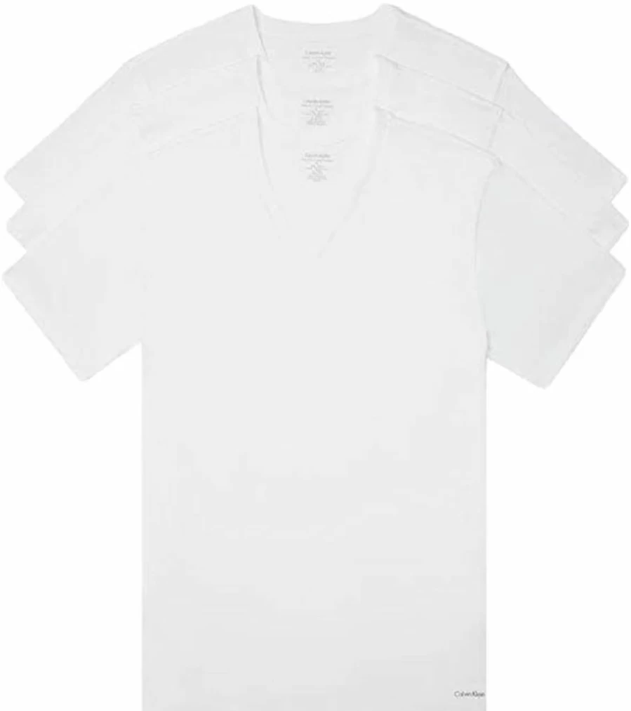 Calvin Klein Men's 3-Pack Classic Cotton Crewneck Undershirts for Everyday Comfort