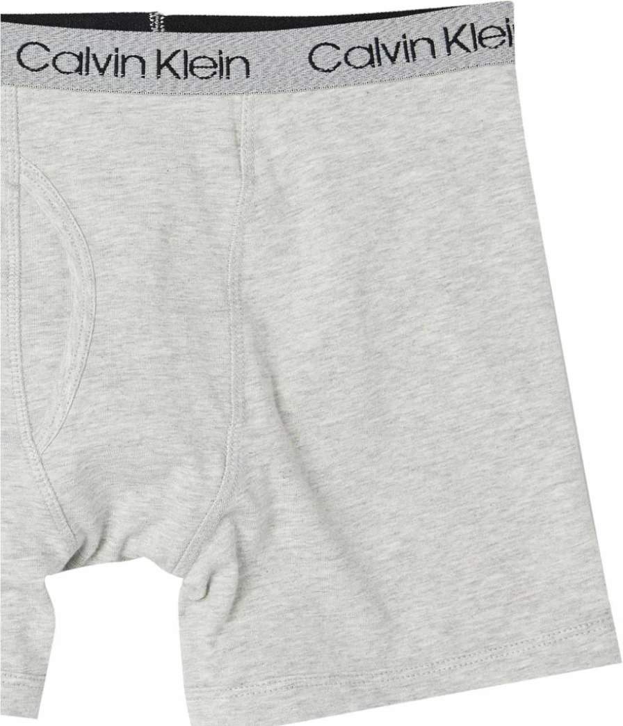 Calvin Klein Boys' Cotton Boxer Briefs 6-Pack - Soft Comfort Underwear for Kids