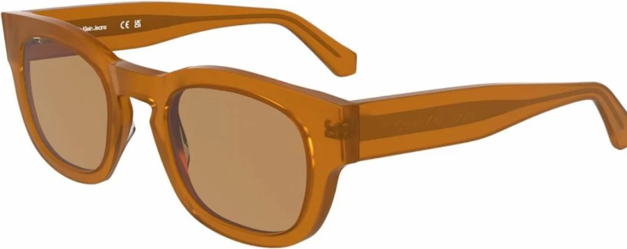 CALVIN KLEIN JEANS CKJ25601S Round Polarized Sunglasses for Men & Women Classic Aviator Style UV Protection