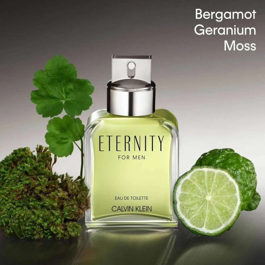 Calvin Klein Eternity for Men Eau De Toilette - Mandarin, Sage, Cedarwood & Amber Fragrance | Long-Lasting Cologne