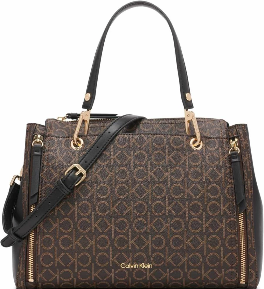 Calvin Klein Bubble Lamb Leather Crossbody Bag - Stylish Novelty Satchel for Women