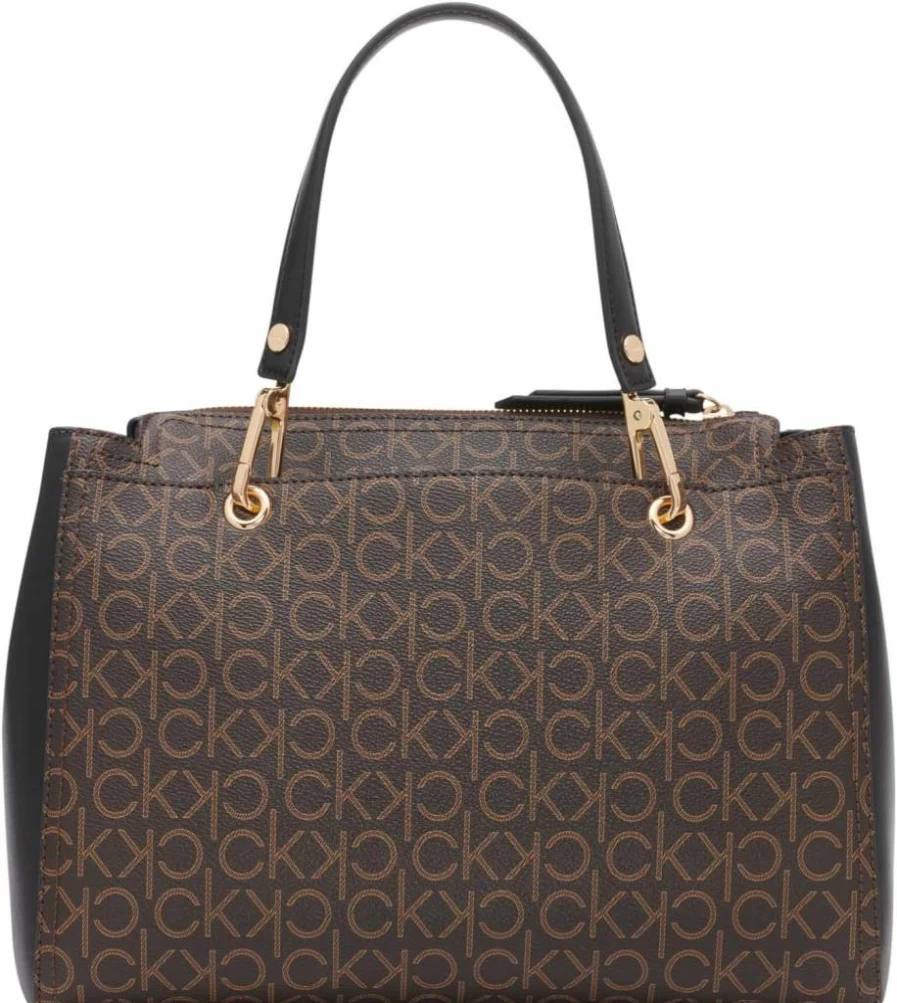Calvin Klein Bubble Lamb Leather Crossbody Bag - Stylish Novelty Satchel for Women