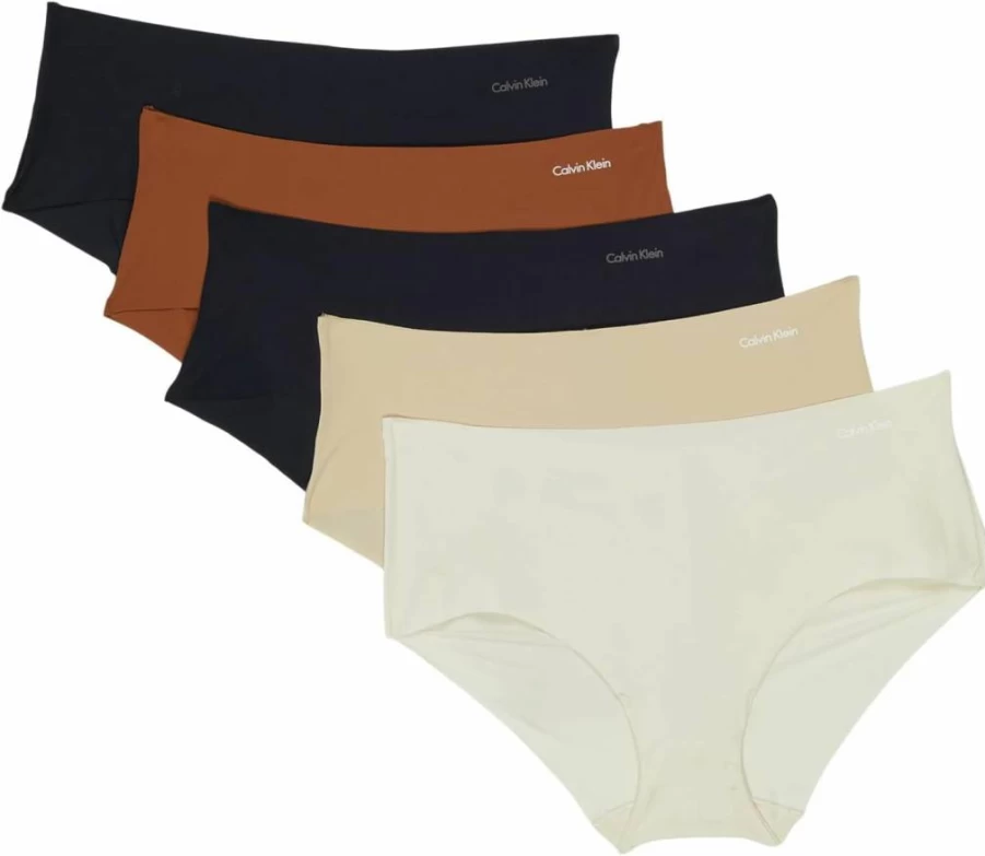 Calvin Klein Women's Seamless Hipster Panties Multipack - Invisible Comfort Underwear