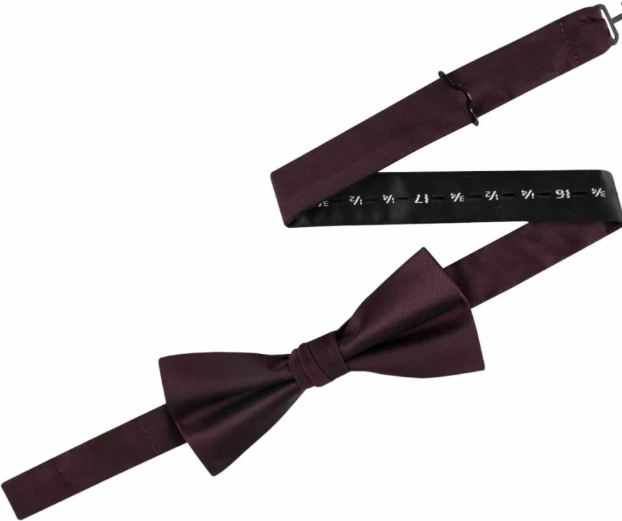 Calvin Klein Men's Solid Unison Bow Tie - Pre-Tied & Self-Tie Options for Formal Wear
