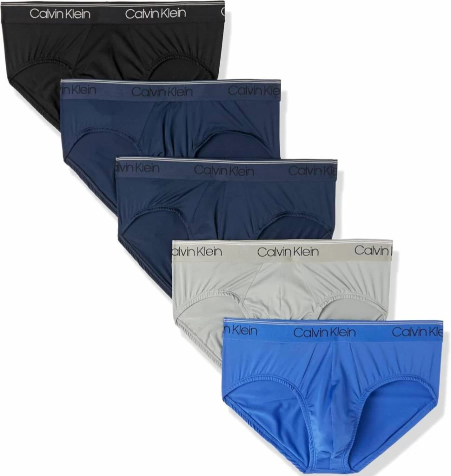 Calvin Klein Men's Micro Stretch Cotton 5-Pack Comfort Hip Brief Underwear