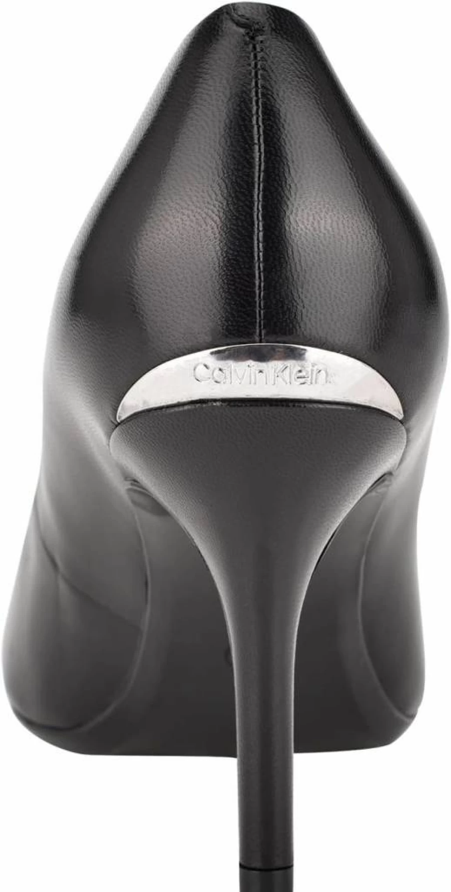 Calvin Klein Women's Gayle Leather Pump Shoes - Black, Size 10, Elegant High Heels for Women