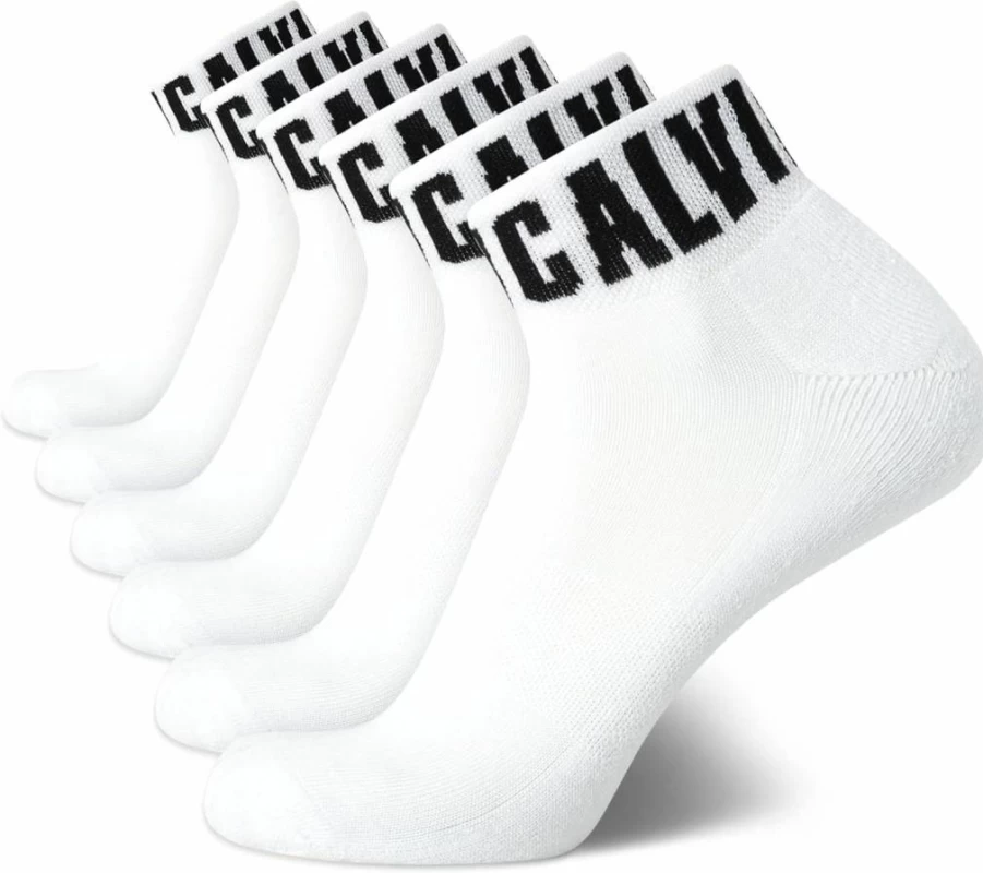 Calvin Klein Men's 6-Pack Breathable Soft Cushioned Mini Crew Socks for Athletic Comfort (Size 7-12)