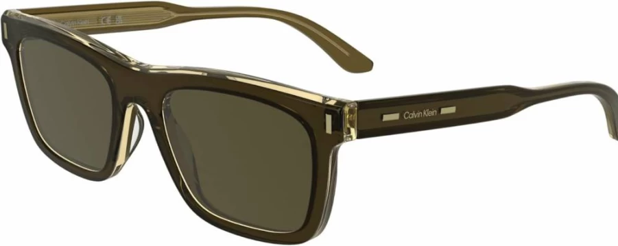 Calvin Klein CK25506S Men's Rectangular Polarized Sunglasses for UV Protection
