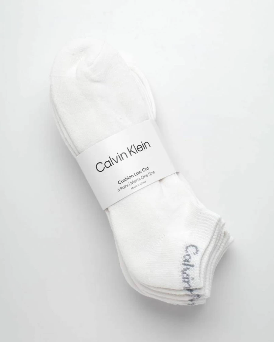 Calvin Klein Men's No-Show Athletic Socks 6-Pack – Low Cut Casual & Sports Socks for Men