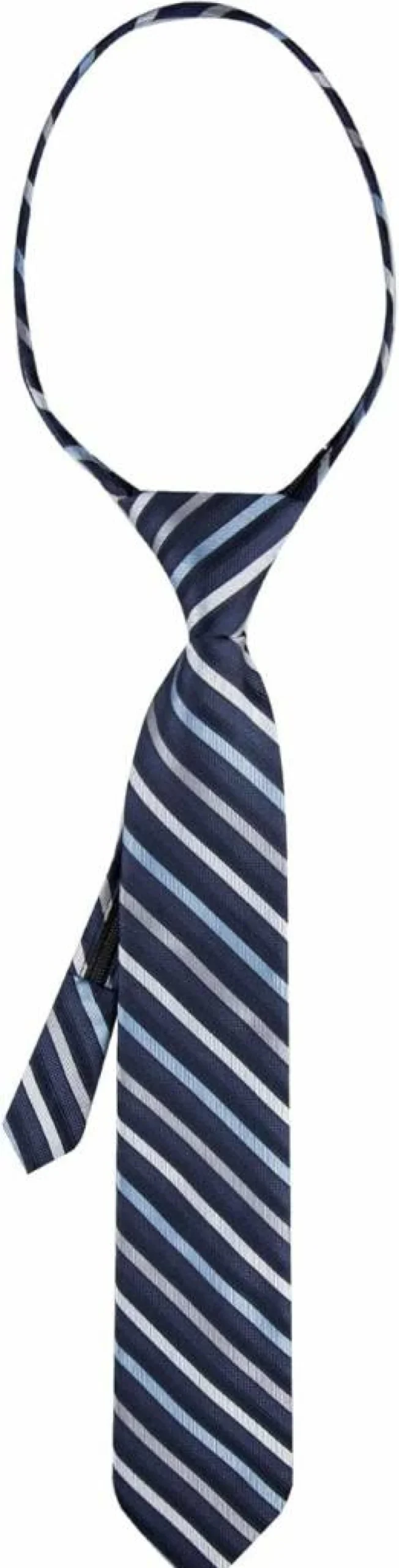 Calvin Klein Adjustable Pre-Tied Zipper Necktie for Boys and Teens - Stylish Formal Wear