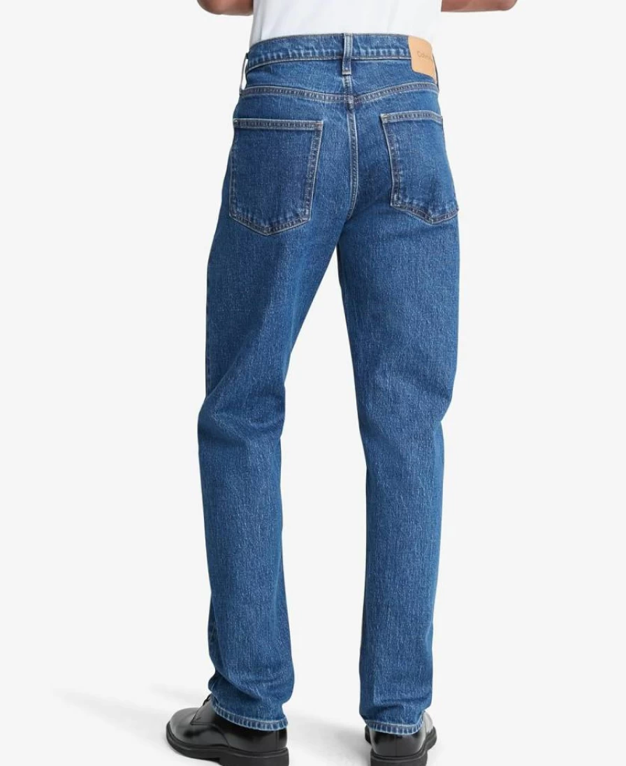Calvin Klein Men's Straight Fit Jeans - Classic Denim Pants for Men | Comfortable & Stylish
