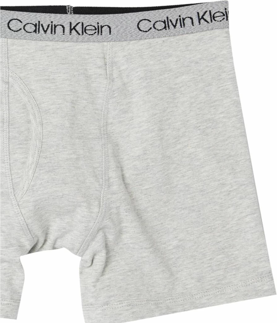 Calvin Klein Boys' Cotton Boxer Briefs 6-Pack - Soft Comfort Underwear for Kids