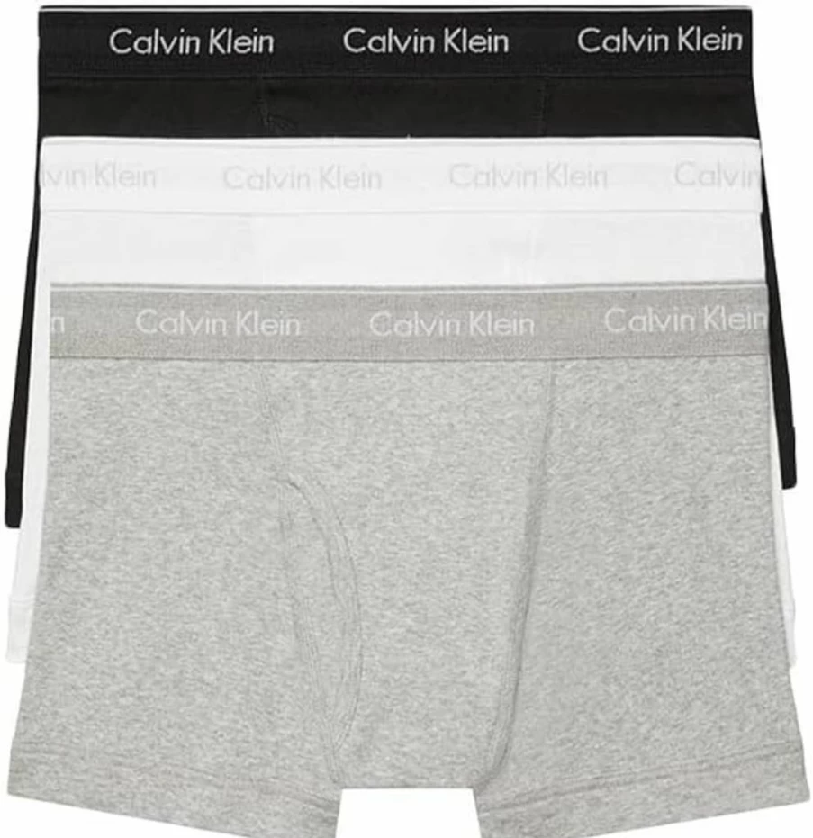 Calvin Klein Men's Cotton 3-Pack Classic Trunk Underwear Briefs
