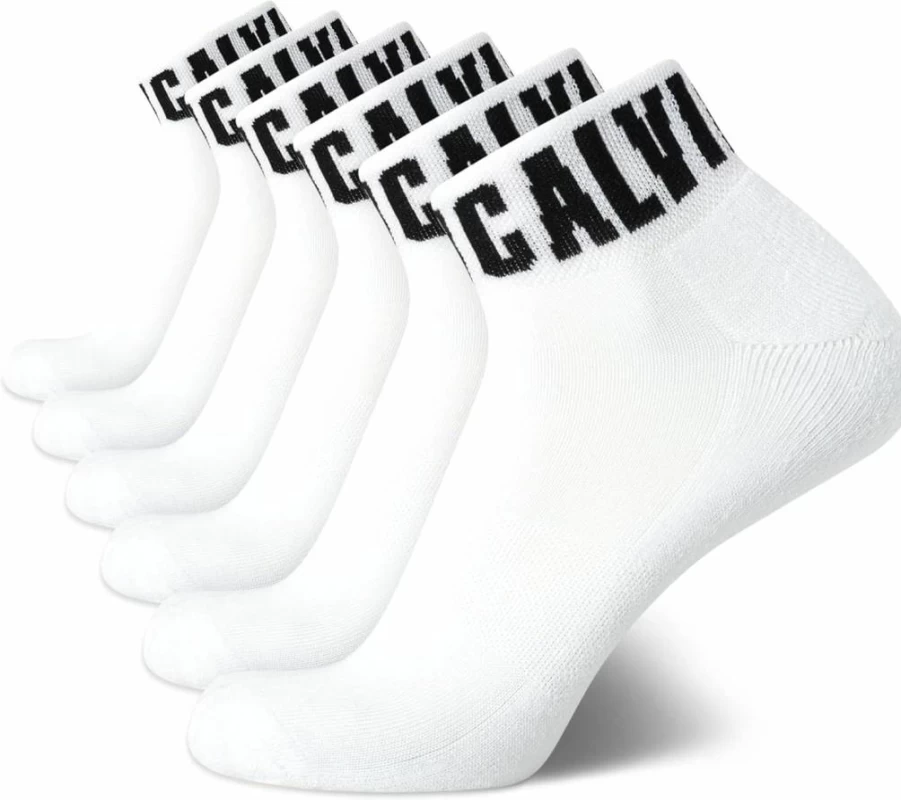 Calvin Klein Men's 6-Pack Breathable Soft Cushioned Mini Crew Socks for Athletic Comfort (Size 7-12)