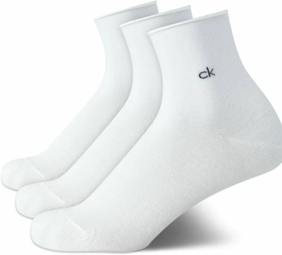 Calvin Klein Women's Cotton Blend Crew Socks 3-Pack - Soft Mini/Mid Cuff Dress Socks for Shoe Size 4-10