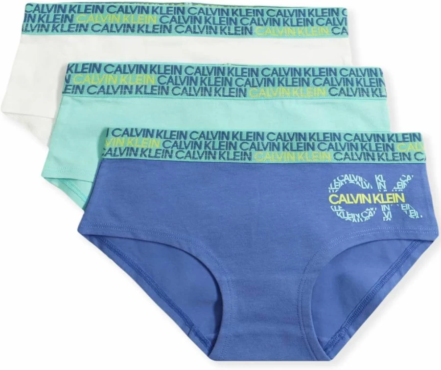 Calvin Klein Girls' Cotton Hipster Underwear Multipack - Soft Modern Comfort for Teens