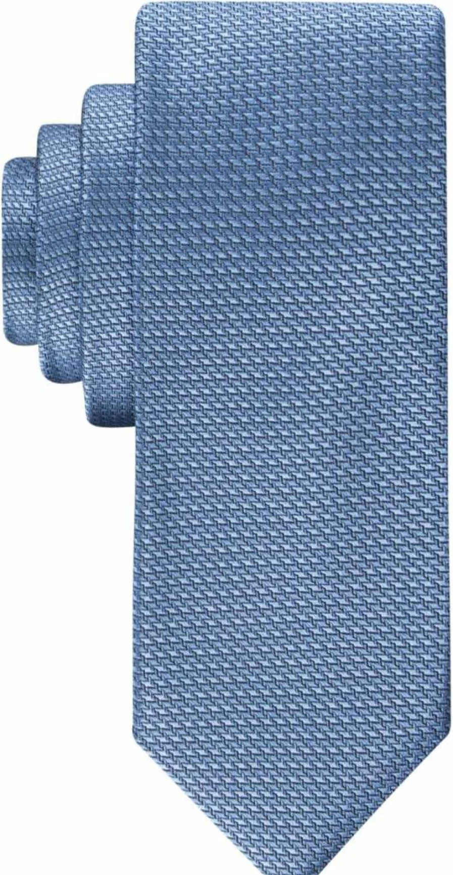 Calvin Klein Men's Stylish Gingham Print Silk Necktie for Formal Wear