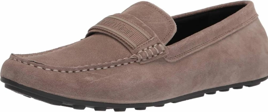 Calvin Klein Men's Oliver Leather Loafers - Classic Driving Shoes for Men