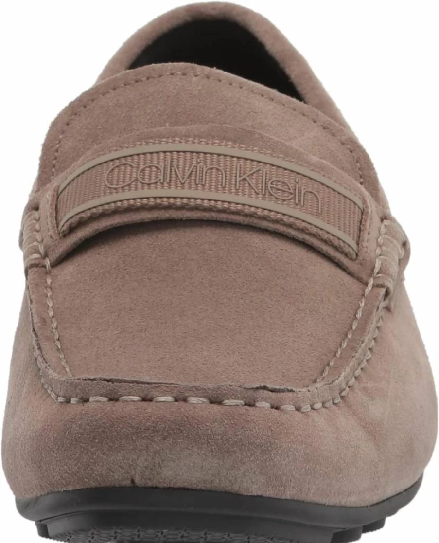 Calvin Klein Men's Oliver Leather Loafers - Classic Driving Shoes for Men