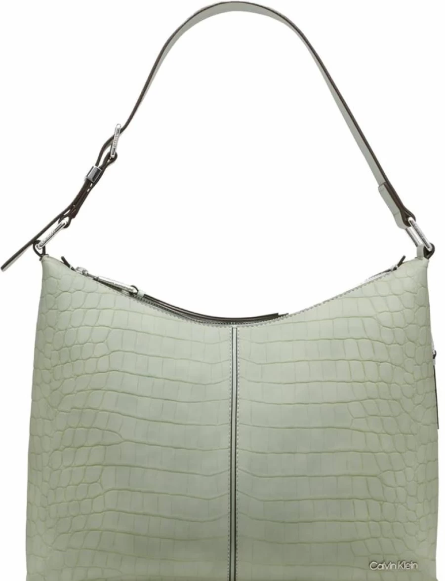 Calvin Klein Max Top Zip Hobo Bag for Women - Stylish Leather Shoulder Handbag