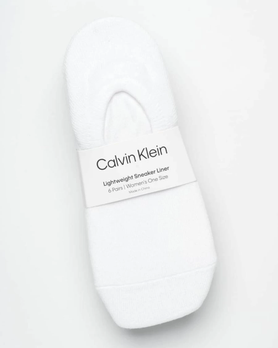 Calvin Klein Women's No Show Socks 6-Pack - Lightweight Low Cut Invisible Socks for Women