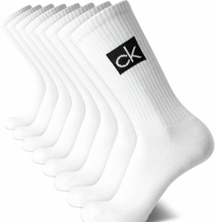 Calvin Klein Men's 8-Pack Lightweight Cotton Crew Socks for Athletic Comfort